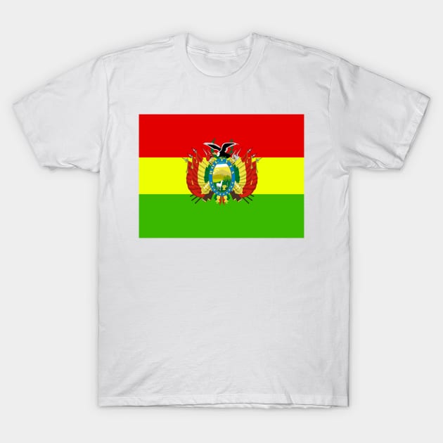 Bolivia coat of arms flag T-Shirt by AidanMDesigns